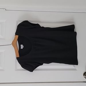 Worthington stretch black blouse size L